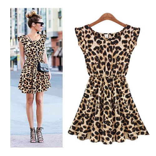 summer leopard print dress